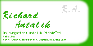 richard antalik business card
